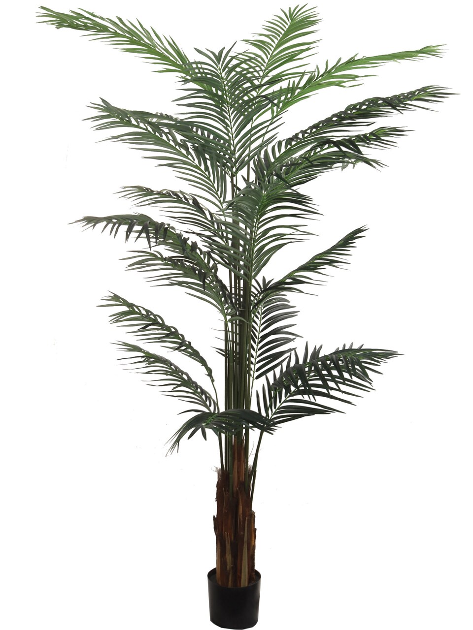 8ft Areca Palm Tree - 837 Silk Leaves, Black Pot, Indoor Decor, Perfect for Homes, Offices, and Lobbies - Year-Round Tropical Accent, Floral Home by Artificial Flowers